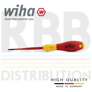 Wiha Screwdriver Torx SlimFix T15 Head 1000v VDE Electrician SoftFinish 36537