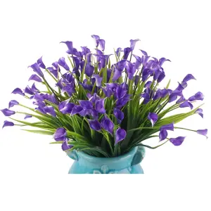 Best Artificial Mini Calla Lily Spray / Purple