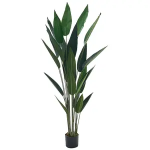 Garden Decoration Artificial Strelitzia Tree in Black Pot 180 cm H