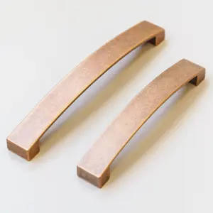 160mm Antique Copper Cabinet Handle Kitchen Cupboard Door Drawer Bow Pull Wardrobe Furniture Replacement Upcycle