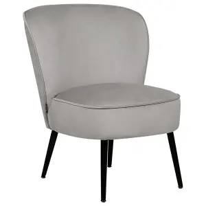 Armchair VOSS Velvet Light Grey