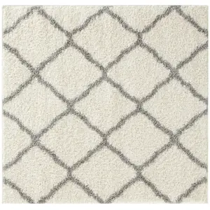 Myshaggy Collection Rugs Moroccan Design in Ivory 385 IG