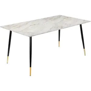 Arianna Metal Base Dining Table H76 x L160 x W90cm