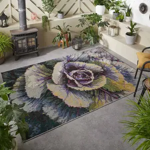 Melrose Tropicana Floral Design Weather Resistant Indoor/Outdoor X-Large Area Rug 200/285cm