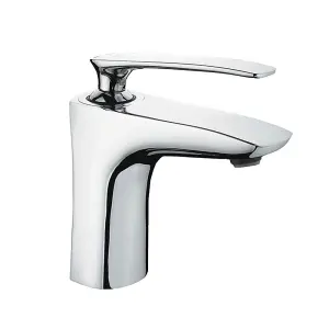 Hommix Rubineta Aero-18 Stylish and Modern Chrome Basin Tap