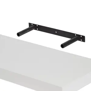 GoodHome Cusko Gloss white Rectangular Floating shelf (L)80cm x (D)23.5cm