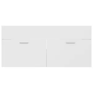 Yamna 1000mm Single Bathroom Vanity with Integrated Ceramic Basin White