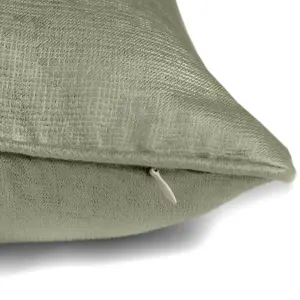 Strata Luxe Green Velvet Filled Cushion