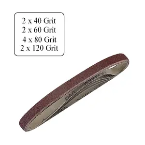 10 x Assorted Grit 13 x 457mm Sanding Belts for Wood & Metal Power File Sanders