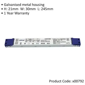 DALI 44W Digital LED Driver - Flicker Free - 800 to 1050mA Output - Dimmable