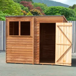 Shire 8x6 Overlap Pent Shed with Window