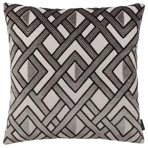 Paoletti Henley Velvet Jacquard Feather Rich Cushion