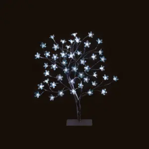 1ft White LED Pre-lit Christmas berry tree