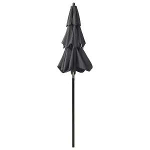 Berkfield 3-Tier Parasol with Aluminium Pole Anthracite 2 m