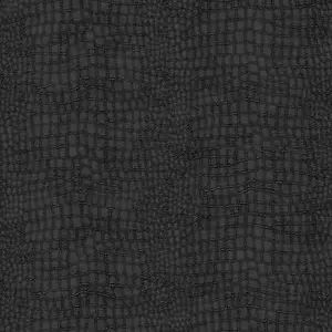 Superfresco Easy Black Crocodile Textured Wallpaper Sample