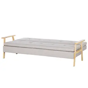 Beliani Retro Sofa Bed TJORN Beige