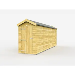 DIY Sheds 4x18 Apex Shed - Single Door Without Windows