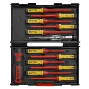 Sealey Screwdriver Set 13pc Interchangeable - VDE Approved AK6128