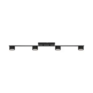 Nordlux Clyde LED Ceiling Spotlight Bar Black 2700K