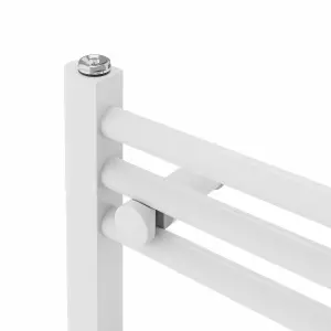 Rinse Modern Bathroom Heated Towel Rail Ladder Radiator 800x400mm Straight for Bathroom Kitchen White