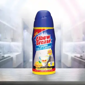 3 x Elbow Grease Foaming Toilet Cleaner Limescale Remover Lemon Fresh Granules 500g