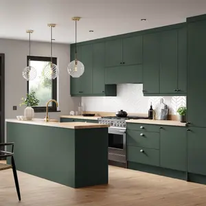 Ethos Matt heritage green Tall Clad on larder panel (H)2400mm (W)640mm