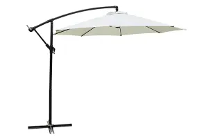 3m Cantilever Garden Parasol - Cream