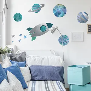 Rocket, Planets and Stars Wall Sticker Pack