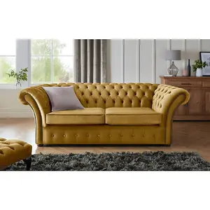 Chesterfield Beaumont 3 Seater Sofa Malta Gold 13