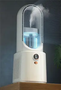 Six-Speed Bladeless Fan with LED Display and Humidifier