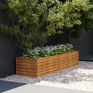 Berkfield Garden Raised Bed 194x50x36 cm Corten Steel