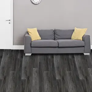 Walplus Ash Grey Wood Look Vinyl Flooring 15pcs