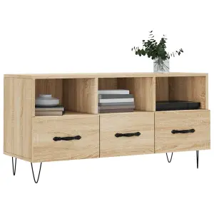 Berkfield TV Cabinet Sonoma Oak 102x36x50 cm Engineered Wood