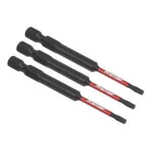 Sealey TRX-Star T10 Impact Power Tool Bits Forged From S2 Steel 75mm 3pc AK8265