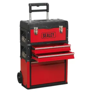 Sealey Mobile Steel/Composite Toolbox - 3 Compartment AP548