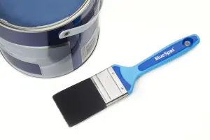 Blue Spot Tools - 1" (25mm) Synthetic Paint Brush with Soft Grip Handle