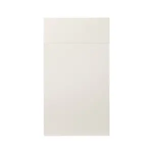 GoodHome Stevia Gloss cream Slab Door & drawer 500mm