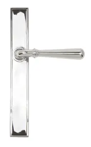 From The Anvil Polished Chrome Newbury Slimline Lever Latch Set