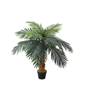 100cm H Garden Decoration Artificial Green Palm Tree with Pot