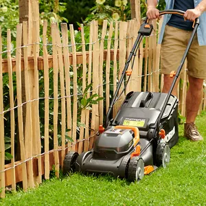 WORX WG779E.2 40V 34cm Cordless Lawn Mower with 2 x 2.0Ah Batteries and Charger