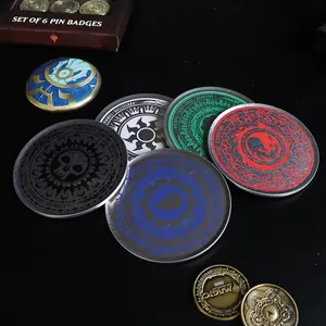 Magic the Gathering Set of 5 Printed Metal Coasters