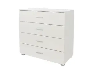 White Gloss 4 drawer chest of drawers