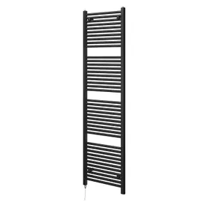 Triton Black Electric Heated Towel Rail - 1800x500mm