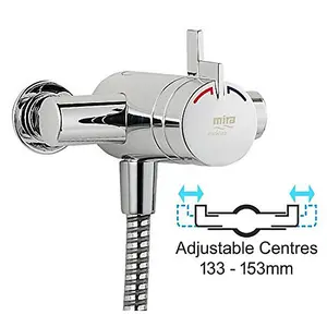 Mira Showers Miniduo Mixer Shower Exposed Valve Only - 133mm 143mm 153mm Centres