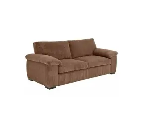 Amalfi Jumbo Cord 3 Seater Sofa Coffee