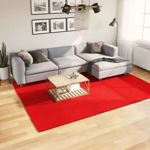 Rug OVIEDO Short Pile Red 200x280 cm