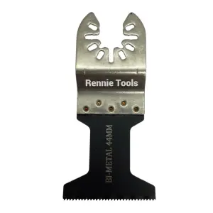 Rennie Tools 44mm Wide Bi-Metal Oscillating Multi Tool Blades Set For Wood, Laminate, Nails & Drywall. Universal Fit