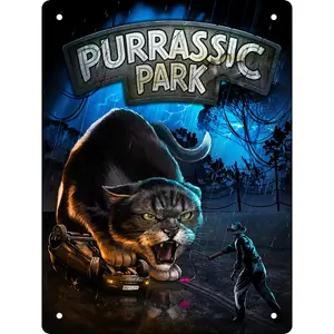 Grindstore Purric Park Plaque Black (One Size)