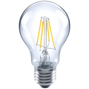 3.4W LED Omni Filament GLS Bulb: 470lm, Warm White 2700K, Non Dimmable: 4 Pack