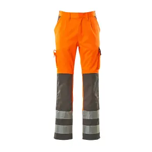 Mascot Safe Compete Olinda Trousers - Hi-Vis Orange/Anthracite   (33.5) (Leg Length - Regular)